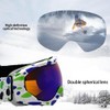 Kids Ski Goggles Over Glasses Colorful Snowboard Goggles Dual Lens