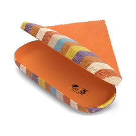 OPTIPAK Hard Shell Glasses Case – Eco-Friendly Eyeglass Holder with Microfiber Cleaning Cloth – Durable Eyeglasses Case (Pack of 1)