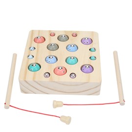 Magnetic Wooden Fishing Game Fish Pole Set Children Kids Educational ToysFishing Toy