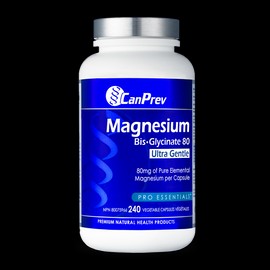 CanPrev Magnesium Bis-Glycinate 80 Ultra Gentle 240 Veggie Caps