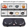 Compact and Portable Countertop Burner- Countertop Double Cast Iron Burner