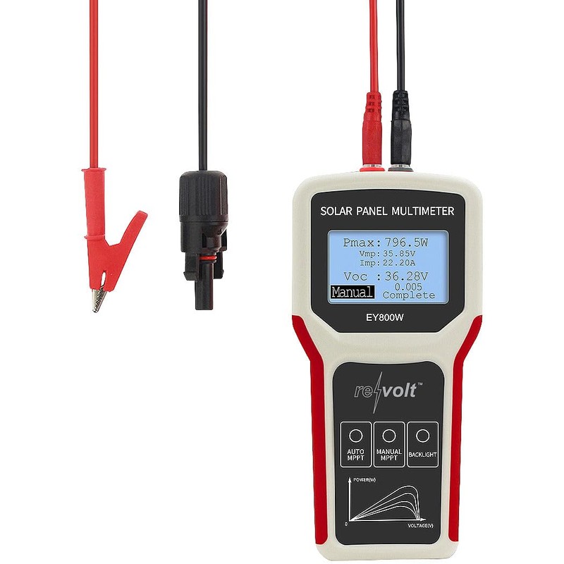 revolt Solar Panel Tester: Digital Solar Panel Multimeter Up to
