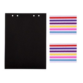 THXMADAM Scrapbook Black Paper 23.5x17.5CM,20pcs Extra Refill Pages Photo Book Black Paper for Scrapbook DIY Photo Album 26.5x19CM,for Album ’White Dandelion B(10.43'' x 7.48'')'