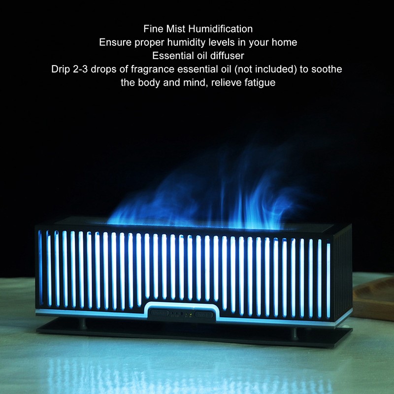 200ml Flame Aromatherapy Diffuser Humidifier Fine Mist Efficient Create Warm