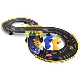 NKOK Sonic & Tails RC Slot Car Set Race Set Vehicle, Black, Cars Rase on Figure-8 Track, Features a Lap Counter, Perfect Item for Kids, Ages 5 and up
