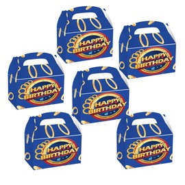 SHONHONG 12pcs Blue Hedgehog Favor Boxes, Hedgehog Themed Birthday Decorations Supplies