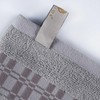 Superior 6-Piece Cotton Towel Set, Geometric Design, Dobby Border, Plush