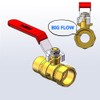 HQMPC Garden Hose Shut Off Valve Ball Valve 3/4" GHT