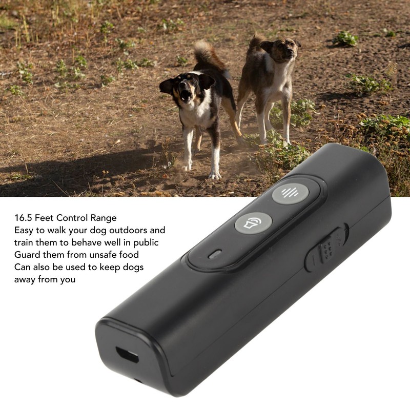 Dog Barking Deterrent Ultrasonic Rechargeable 2 Frequency Handheld Bark Control