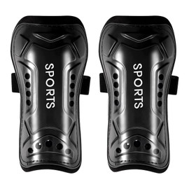 Football Shin Pads, Protective Soccer Shin Pads Kids Adults Shin Guards Beginner Elite Athlete Kids Shin Pad for Adults Children Teenagers Boys And GirlsBlack(Adult)