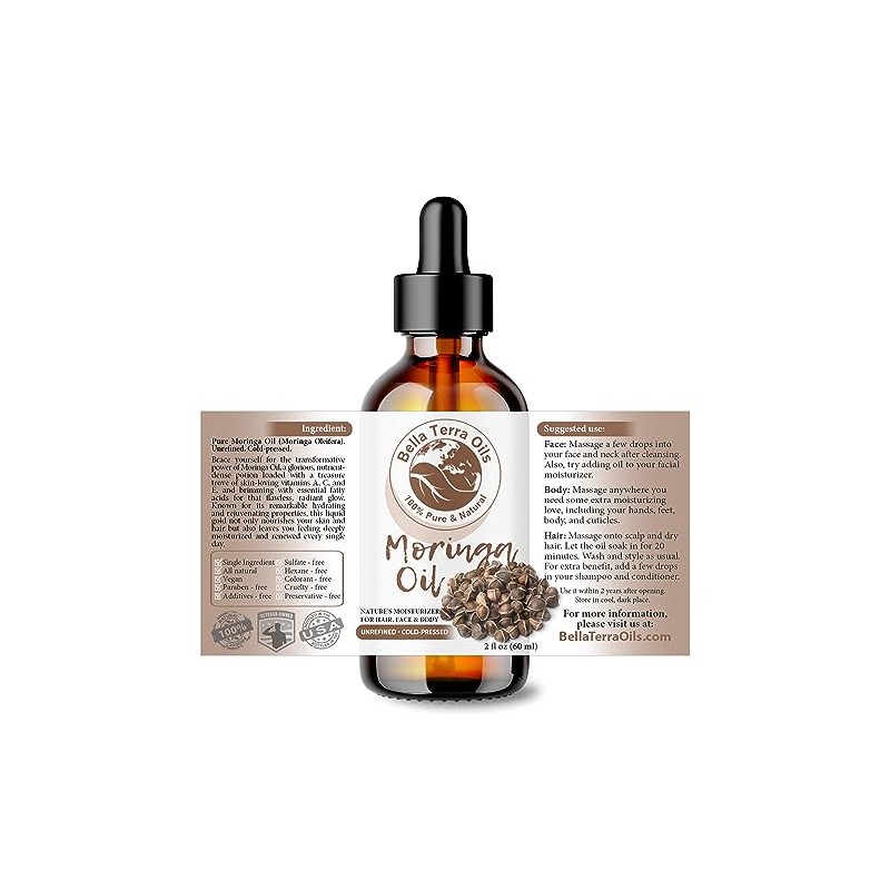 Bella Terra Oils- - Aceite de Semilla de Moringa Orgánico
