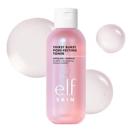 e.l.f. Skin Thirst Burst Burst - Tóner hidratante para la cara, suaviza, rellena y minimiza los poros, con infusión de ácido salicílico, vegano y libre de crueldad