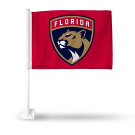 Rico Industries Car Flag with included Pole, Florida Panthers