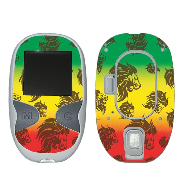 MightySkins Skin Compatible with Care Touch Glucose Meter - Rasta