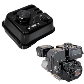 Fuel Gauge Gas Fuel Tank w/ Roll Over Valve for Predator 212 6.5HP 60363 Hemi Engine, For Coleman B200 B200R CT200U BT200X CT200UEX Mini Bike (Black)