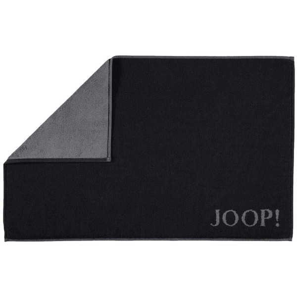 Joop! Classic Doubleface 1600 bath mat, black/ anthracite 90, 50