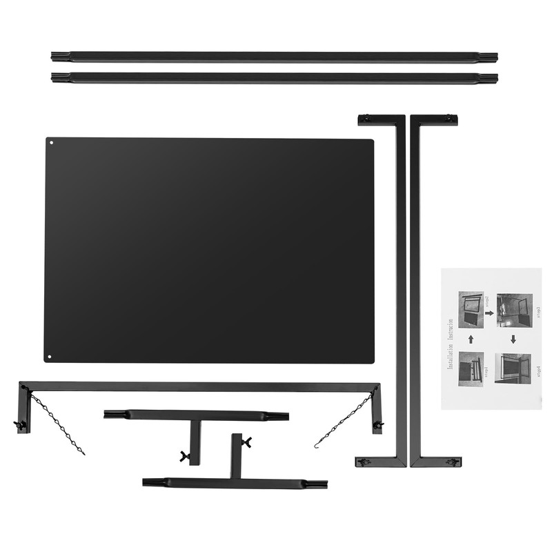 Modern Wedding Welcome Sign Stand with 19.68 * 27.55in Chalkboard