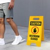 Restroom Closed Sidewalk Sign Kit, 10x16 Inches, with A Frame