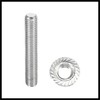 Hihaha 16pcs Stainless Steel Exhaust Manifold Bolt Stud Hardware for