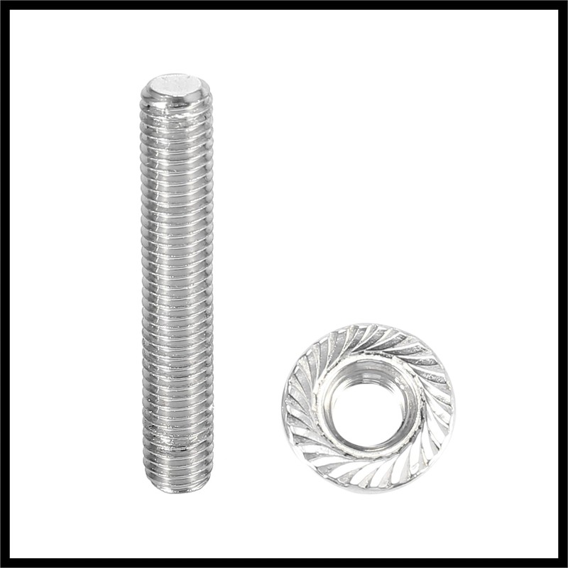 Hihaha 16pcs Stainless Steel Exhaust Manifold Bolt Stud Hardware for