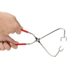 Stainless Steel Pottery Clay Sculpture Tool, Clay Sculpture Dipping Tong with Plastic Handle Clay Tongs for Clay Sculpture Carving