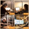 APMIEK LED Desk Lamp with Base - Bright Dimmable Computer