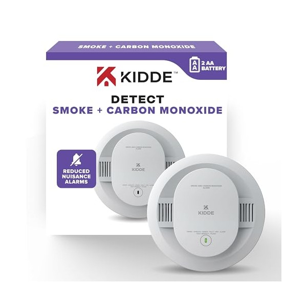 Kidde Kidde Smoke & Carbon Monoxide Detector, AA Battery Powered,