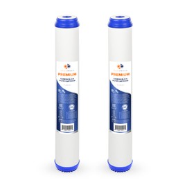 Aquaboon Premium 5 Micron 20 x 2.5 Granular Activated Carbon Filter Cartridge GAC Water Filter Replacement Compatible with UDF-20, SDP-2520, 2-Pack