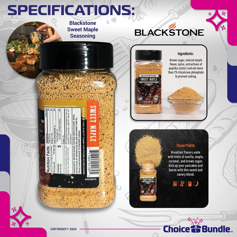 Blackstone Sweet Maple & Pineapple Sriracha Seasoning - Gourmet Griddle