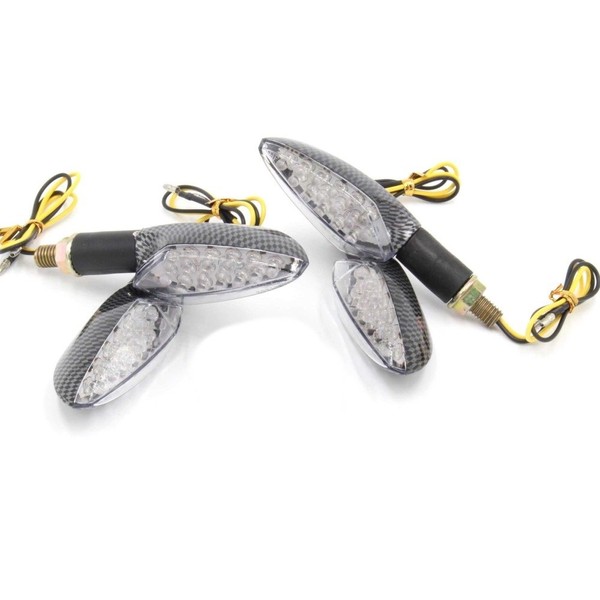 15 Row LED Arrow Turn Signals for Motorcycles Set of