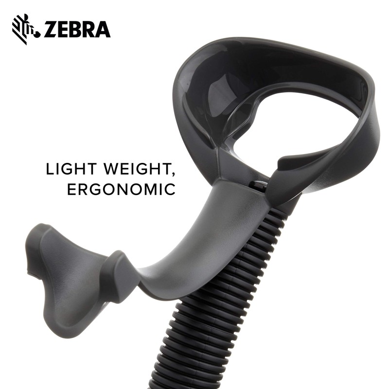 Zebra Gooseneck Stand for LS2208 Series Handheld Scanner Twilight Black