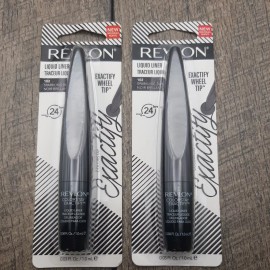 Revlon LOT OF 2-Revlon COLORSTAY Exactify Wheel Tip Liquid EyeLiner 102 SPARKLING BLACK
