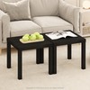 Furinno Simple Square Coffee Table, Side Table, Set of 2,