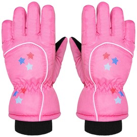 Guantes de esquí de nieve para niños, guantes de invierno cálidos e impermeables para niñas y niños