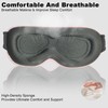 Grsta Sleeping Mask for Side Sleepers, 3D Total Light Blocking