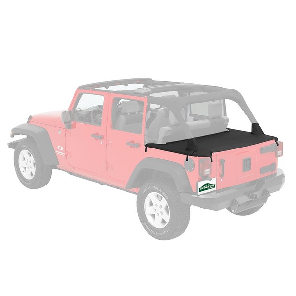 Pavement Ends by Bestop 41829-35 Black Diamond Cargo Cover for 2007-2018 Jeep Wrangler JK Unlimited