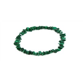 CrystalAge Malachite Gemstone Chip Bracelet