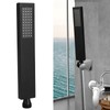 Handheld Shower Head, G1/2 Flat Square Shape Shower Head Hand‑Held