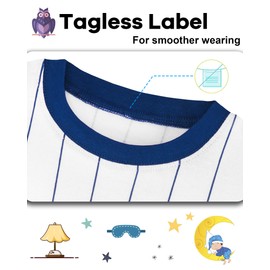 DAUGHTER QUEEN Boys Pajamas Size 6 Pjs for Boys 6t 100% Cotton Long Sleeve Pj Sets Toddler Kids Cozy Sleepwear Baseball Jammies Night Clothes Small 6X 5-6 Years Old