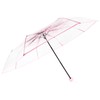 Milya Pocket Umbrella Transparent Ultra Light Manual Umbrella Transparent Cherry