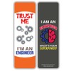Creanoso I am an Engineer Bookmarks (2-Sets X 6 Cards)