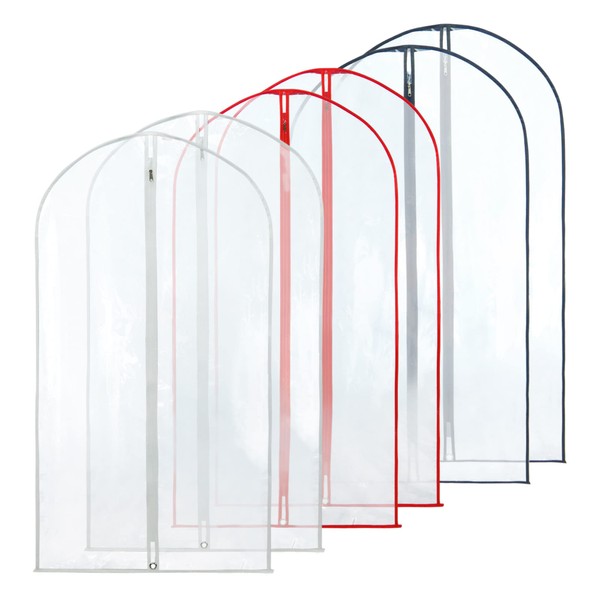 HANGERWORLD 100 cm (40") Suit/Garment Clothes Cover Bags, Pack of