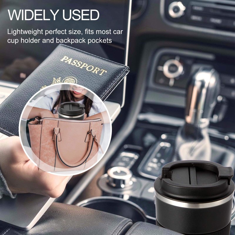 GEMFUL Thermal Travel Hot Drinks Coffee Cup Spill Proof for