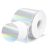 2 Inch Holographic Thermal Labels, Circle Direct Thermal Labels Stickers,