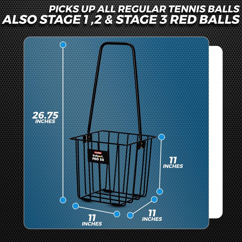 Tourna Ballport Pro 50 Ball Tennis Hopper