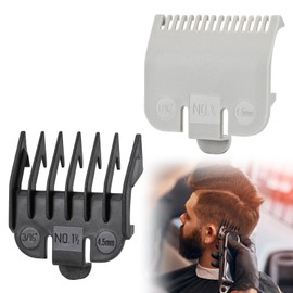 Clipper Guards, 2 pcs Hair Clipper Guard for Wahl Professional Clipper Replacement Combs Cutting Length 1/16”& 3/16”, Hair Clippers Salon Home Replacement Clipper Accessories (1.5 & 4.5 mm)