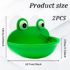 OWMOSYX Frog Habitat with Suction Cup, 2 Pcs Cute Fish
