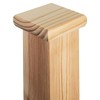 Cambridge Clear Pine Flat Newel Cap 102x102x27mm, Full Stair Newel