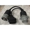 Cal/Amp J1708 6pin Female to OBD2 5C970-2 to 6pin Male