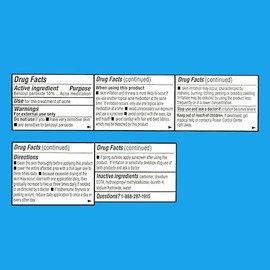 Equate 10% Benzoyl Peroxide Acne Treatment Gel - 2 Pack